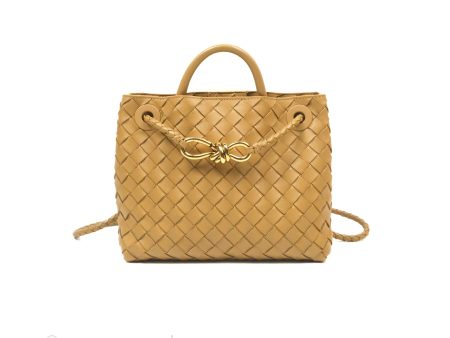 Bottega Veneta Small Andiamo Bag Dark Praline Intrecciato Lambskin Online