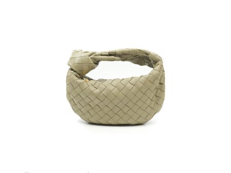 Bottega Veneta Mini Jodie Bag Travertine Intrecciato Lambskin Online Hot Sale