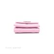 Chanel 19 Short Trifold Wallet Pink Lambskin Silver Hardware on Sale