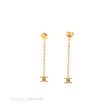 Celine Mini Triomphe Drop Earrings Gold Discount