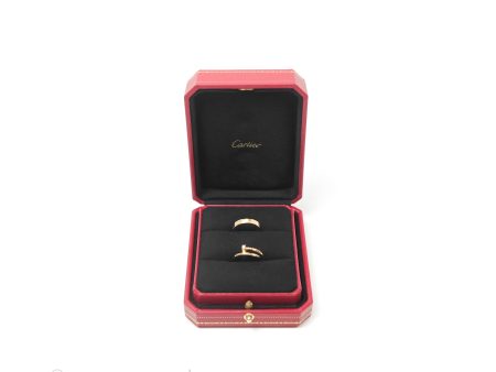 Cartier Love Band & Small Juste Un Clou Ring Set Rose Gold For Discount