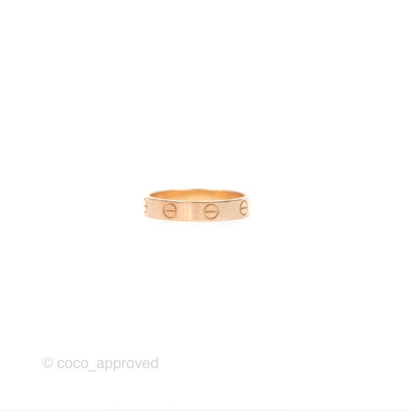 Cartier Love Band Ring Pink Gold Discount