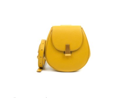 Bottega Veneta Palmellato Rounded Belt Bag Calfskin Yellow Online