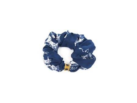 Celine Scrunchy in Silk Blue Hot on Sale