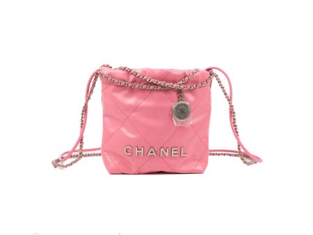 Chanel 22 Mini Bag Pink Crumpled Calfskin Online