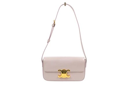 Celine Triomphe Shoulder Bag Peony Calfskin For Cheap