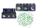 GLOW IN THE DARK MOON STARTS 24PCS ASST Hot on Sale