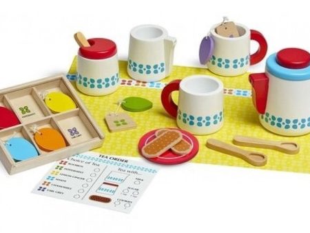 MELISSA & DOUG STEEP & SERVE TEA SET 22 PIECES Online now