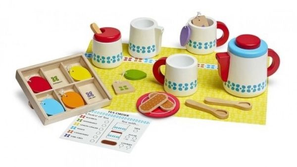 MELISSA & DOUG STEEP & SERVE TEA SET 22 PIECES Online now