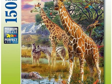 RAVENSBURGER GIRAFFES IN AFRICA 150PC Hot on Sale