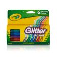 CRAYOLA 6 GLITTER MARKERS Sale