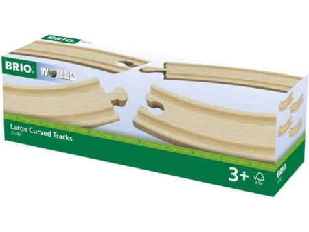 BRIO LARGE CURVED TRACKS 4 PIECES Discount