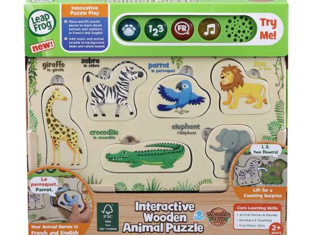 LEAP FROG INTERACTIVE WOODEN ANIMAL PUZZLE Online now