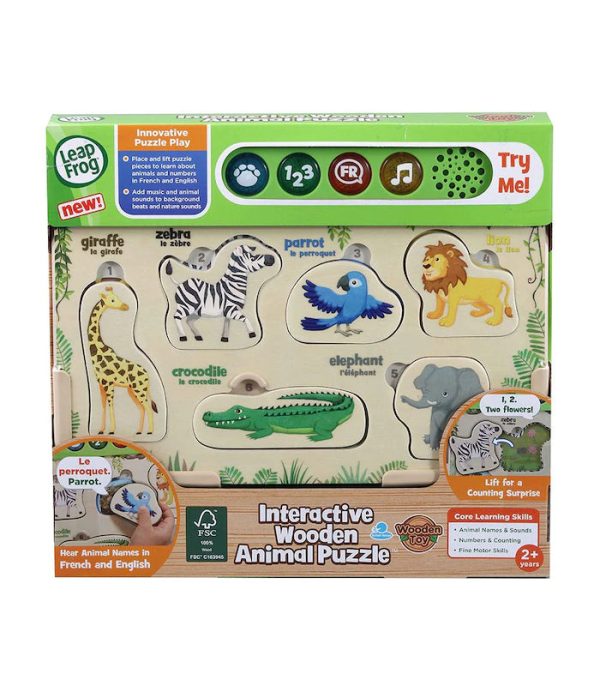 LEAP FROG INTERACTIVE WOODEN ANIMAL PUZZLE Online now