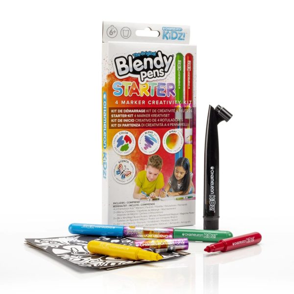 CHAMELEON KIDZ Starter 4pc Markers Kit For Cheap