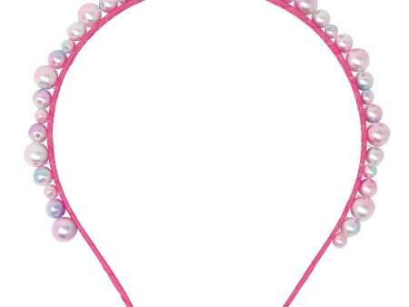 PINK POPPY SHIMMERING MERMAID PEARL HEADBAND Cheap