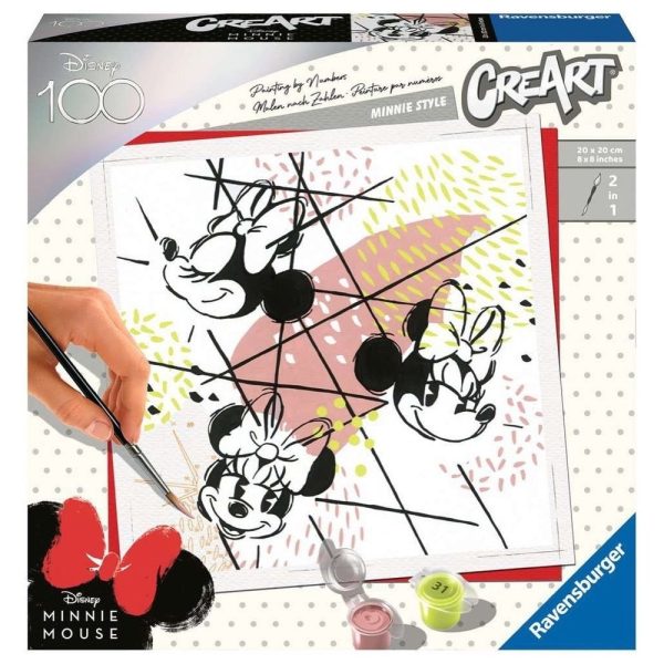 RAVENSBURGER DISNEY 100 MINNIE STYLE 2 IN 1 CREART Supply