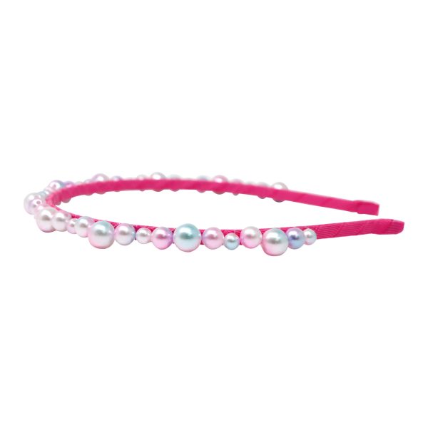 PINK POPPY SHIMMERING MERMAID PEARL HEADBAND Cheap