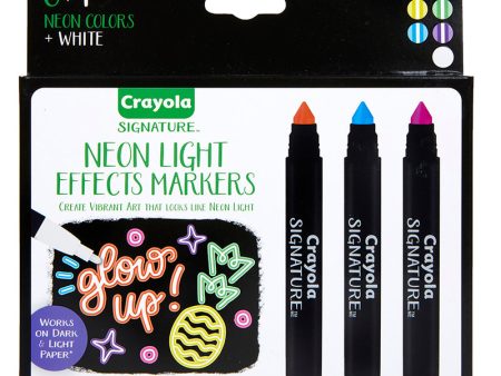 CRAYOLA SIGNATURE NEON LIGHT EFFECTS MARKERS For Discount