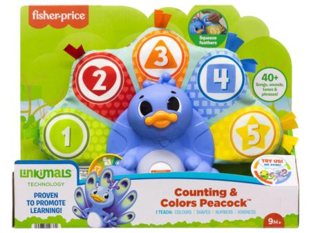 FISHER PRICE LINKIMALS COUNTING & COLORS PEACOCK Cheap