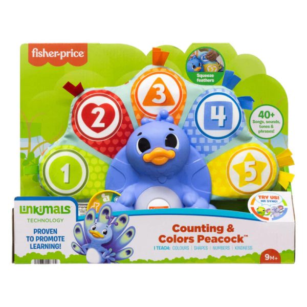 FISHER PRICE LINKIMALS COUNTING & COLORS PEACOCK Cheap