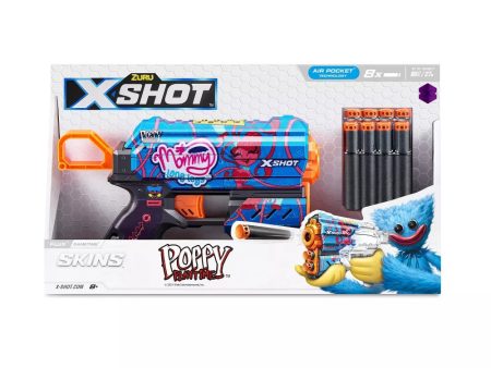 ZURU XSHOT SKINS FLUX POPPY PLAYTIME GAMETIME Hot on Sale